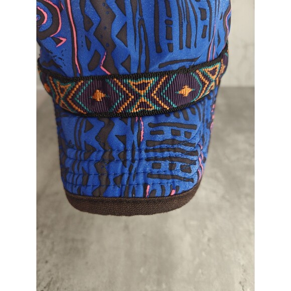 Vintage Kavu Hiking Cap Soft Hat 90s Tribal Design Adjustable Strap Seattle USA - Picture 3 of 9
